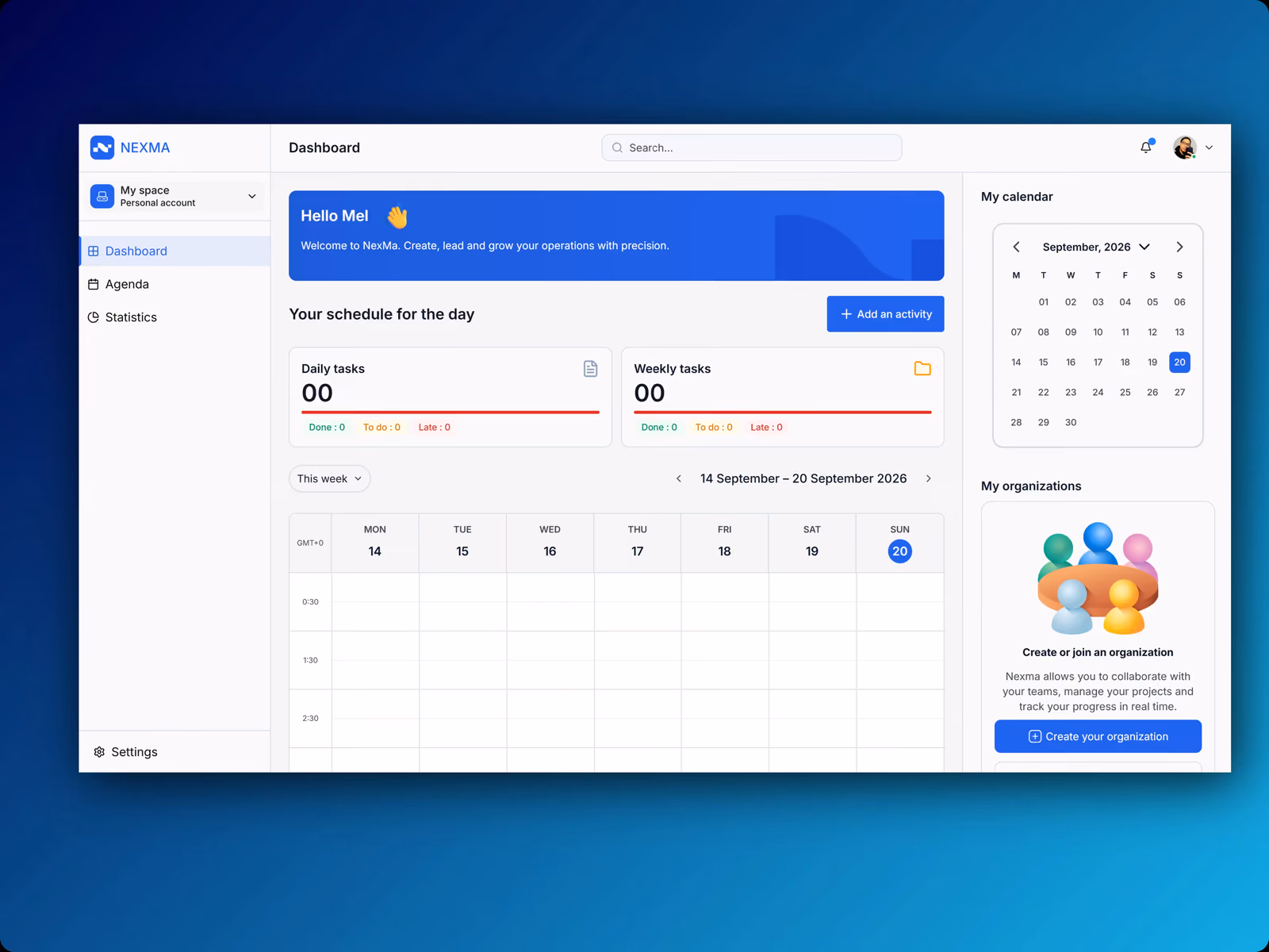 Preview of NEXMA: Organizational Management SaaS